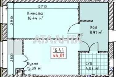 1-кімнатна квартира за адресою вул. Сахарова (площа 44 м²) - Atlanta.ua - фото 11