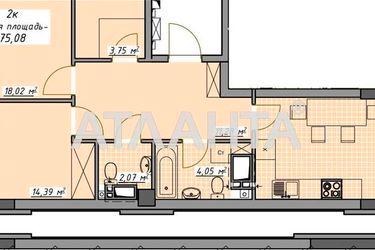 2-rooms apartment apartment by the address st. Kurortnyy per (area 75,5 m²) - Atlanta.ua - photo 7