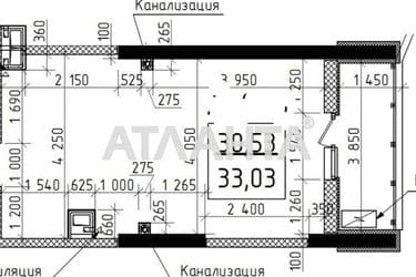 1-кімнатна квартира за адресою вул. Дача Ковалевського (площа 33,0 м²) - Atlanta.ua - фото 36