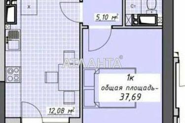 1-кімнатна квартира за адресою Курортний пров. (площа 37,8 м²) - Atlanta.ua - фото 10