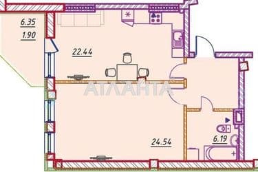 1-комнатная квартира по адресу Михаила Жванецкого бул. (площадь 62 м²) - Atlanta.ua - фото 10