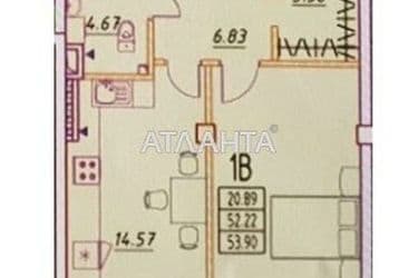 1-комнатная квартира по адресу Михаила Жванецкого бул. (площадь 54 м²) - Atlanta.ua - фото 7