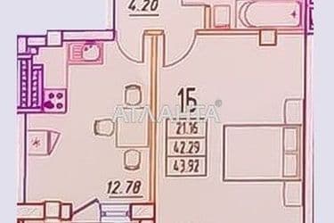 1-комнатная квартира по адресу Михаила Жванецкого бул. (площадь 44 м²) - Atlanta.ua - фото 9