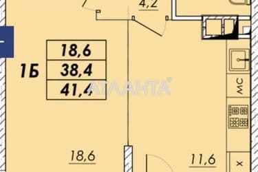 1-комнатная квартира по адресу ул. Прохоровская (площадь 41,4 м²) - Atlanta.ua - фото 13