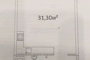 1-комнатная квартира по адресу Гагарина пр. (площадь 43,4 м²) - Atlanta.ua - фото 8