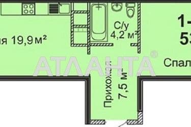 1-кімнатна квартира за адресою вул. Варненська (площа 56,2 м²) - Atlanta.ua - фото 11