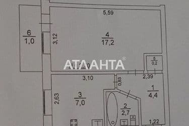 1-кімнатна квартира за адресою вул. Заболотного ак. (площа 32 м²) - Atlanta.ua - фото 24