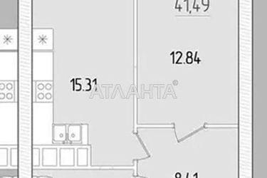 1-кімнатна квартира за адресою вул. Краснова (площа 41,5 м²) - Atlanta.ua - фото 10