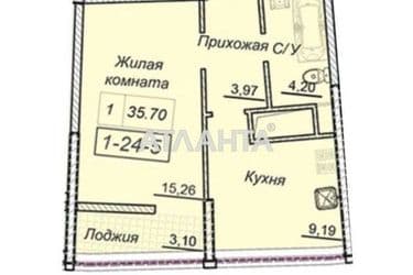 1-кімнатна квартира за адресою вул. Каманіна (площа 36 м²) - Atlanta.ua - фото 18