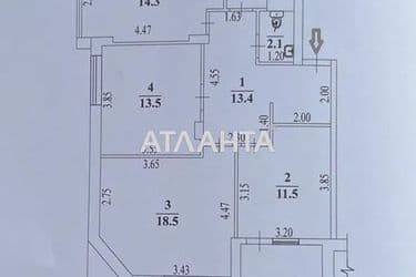 3-комнатная квартира по адресу Небесной Сотни пр. (площадь 81 м²) - Atlanta.ua - фото 9