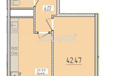 1-room apartment apartment by the address st. Krasnova (area 42,5 m²) - Atlanta.ua - photo 4