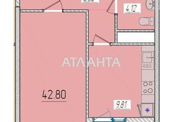 1-кімнатна квартира за адресою вул. Краснова (площа 42,7 м²) - Atlanta.ua - фото 6