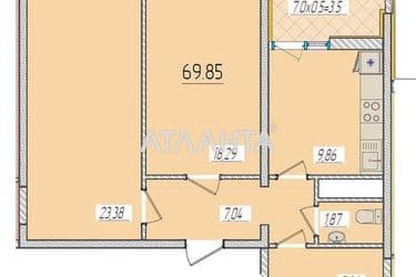 1-кімнатна квартира за адресою вул. Краснова (площа 69,9 м²) - Atlanta.ua - фото 4