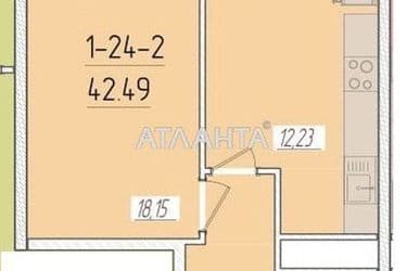 1-кімнатна квартира за адресою вул. Краснова (площа 42,3 м²) - Atlanta.ua - фото 6