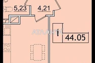 1-кімнатна квартира за адресою вул. Сахарова (площа 44,1 м²) - Atlanta.ua - фото 8