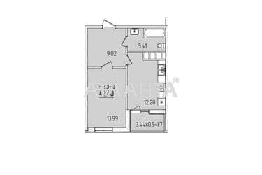 1-кімнатна квартира за адресою вул. Краснова (площа 42,4 м²) - Atlanta.ua - фото 8