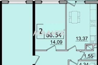 2-кімнатна квартира за адресою вул. Сахарова (площа 66,4 м²) - Atlanta.ua - фото 4
