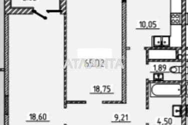 2-кімнатна квартира за адресою вул. Краснова (площа 64,4 м²) - Atlanta.ua - фото 4