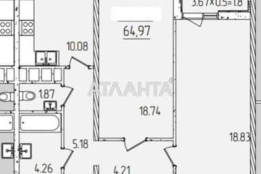 2-кімнатна квартира за адресою вул. Краснова (площа 64,5 м²) - Atlanta.ua - фото 4