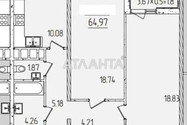 2-комнатная квартира по адресу ул. Краснова (площадь 65 м²) - Atlanta.ua - фото 4