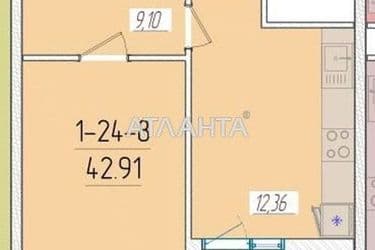 1-кімнатна квартира за адресою вул. Краснова (площа 42,4 м²) - Atlanta.ua - фото 4