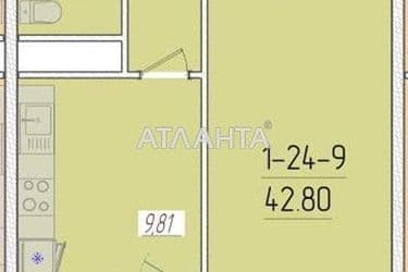 1-кімнатна квартира за адресою вул. Краснова (площа 42,1 м²) - Atlanta.ua - фото 4