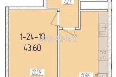 1-кімнатна квартира за адресою вул. Краснова (площа 37,6 м²) - Atlanta.ua - фото 4