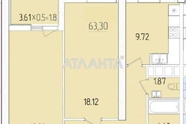 2-rooms apartment apartment by the address st. Krasnova (area 63,3 m²) - Atlanta.ua - photo 5