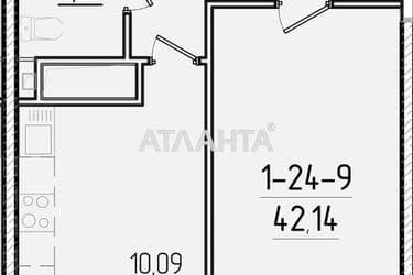 1-кімнатна квартира за адресою вул. Краснова (площа 42,4 м²) - Atlanta.ua - фото 20