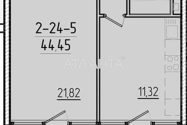 1-room apartment apartment by the address st. Krasnova (area 44,2 m²) - Atlanta.ua - photo 4
