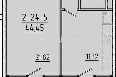 1-кімнатна квартира за адресою вул. Краснова (площа 44,2 м²) - Atlanta.ua - фото 4