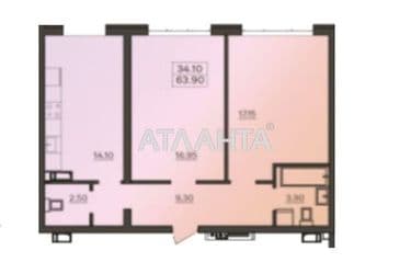 2-кімнатна квартира за адресою вул. Марсельська (площа 63,9 м²) - Atlanta.ua - фото 9