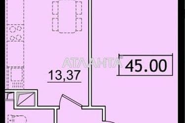 1-комнатная квартира по адресу ул. Сахарова (площадь 44,3 м²) - Atlanta.ua - фото 17