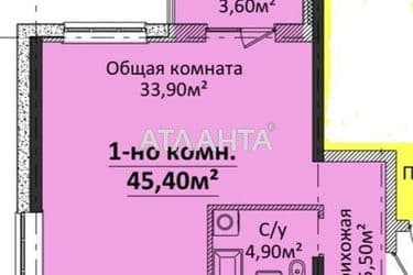 1-room apartment apartment by the address st. Gagarina pr (area 45,4 m²) - Atlanta.ua - photo 11
