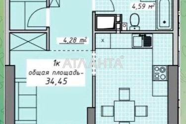 1-кімнатна квартира за адресою Курортний пров. (площа 34,5 м²) - Atlanta.ua - фото 7