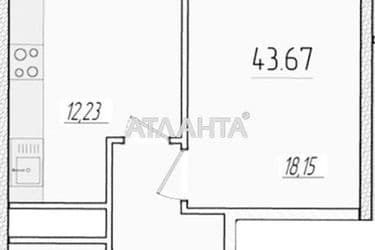 1-кімнатна квартира за адресою вул. Краснова (площа 43,7 м²) - Atlanta.ua - фото 6