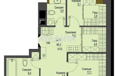 2-кімнатна квартира за адресою вул. Французький бульв. (площа 90,3 м²) - Atlanta.ua - фото 10