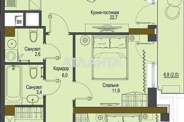 1-кімнатна квартира за адресою вул. Французький бульв. (площа 58,9 м²) - Atlanta.ua - фото 9