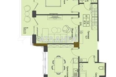 2-rooms apartment apartment by the address st. Frantsuzskiy bul Proletarskiy bul (area 67,6 m²) - Atlanta.ua - photo 8