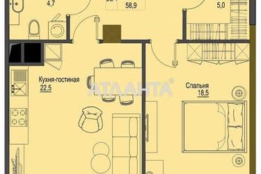 1-room apartment apartment by the address st. Frantsuzskiy bul Proletarskiy bul (area 58,9 m²) - Atlanta.ua - photo 8