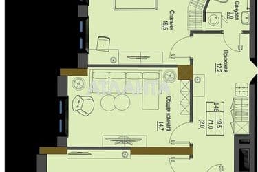 2-rooms apartment apartment by the address st. Frantsuzskiy bul Proletarskiy bul (area 70,2 m²) - Atlanta.ua - photo 10