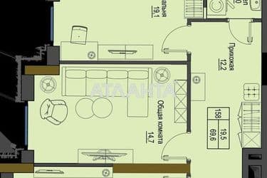 2-rooms apartment apartment by the address st. Frantsuzskiy bul Proletarskiy bul (area 69,6 m²) - Atlanta.ua - photo 7