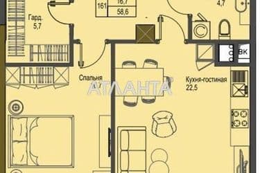 1-кімнатна квартира за адресою вул. Французький бульв. (площа 58,6 м²) - Atlanta.ua - фото 8