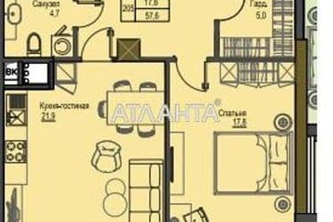 1-кімнатна квартира за адресою вул. Французький бульв. (площа 59,0 м²) - Atlanta.ua - фото 10