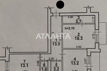 2-rooms apartment apartment by the address st. Nishchinskogo Voroshilova (area 73 m²) - Atlanta.ua - photo 30