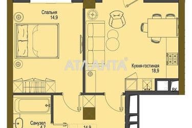 1-кімнатна квартира за адресою вул. Французький бульв. (площа 49,5 м²) - Atlanta.ua - фото 8