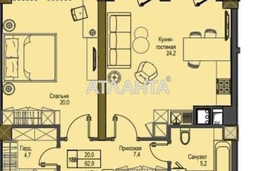 1-room apartment apartment by the address st. Frantsuzskiy bul Proletarskiy bul (area 61,2 m²) - Atlanta.ua - photo 9