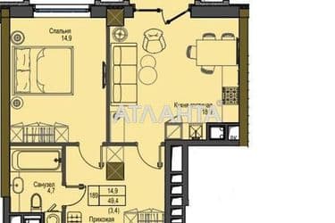 1-кімнатна квартира за адресою вул. Французький бульв. (площа 49,4 м²) - Atlanta.ua - фото 10