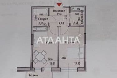 1-room apartment apartment by the address st. Radostnaya (area 38 m²) - Atlanta.ua - photo 13