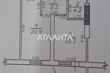 1-кімнатна квартира за адресою вул. Костанді (площа 48 м²) - Atlanta.ua - фото 30